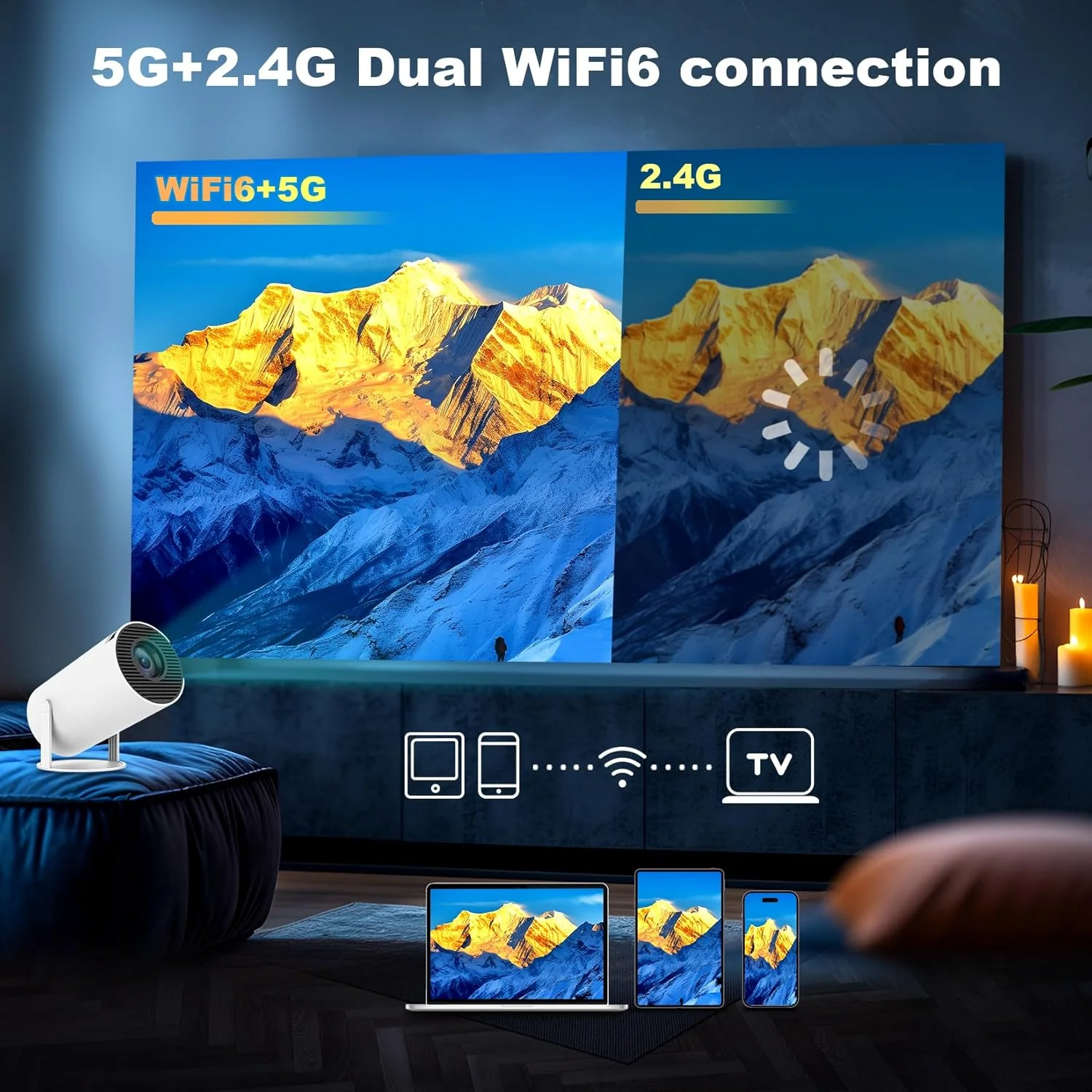 Projector HY300 PRO 4